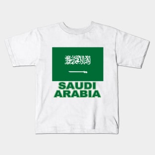 The Pride of Saudi Arabia - Saudi Flag Design Kids T-Shirt
